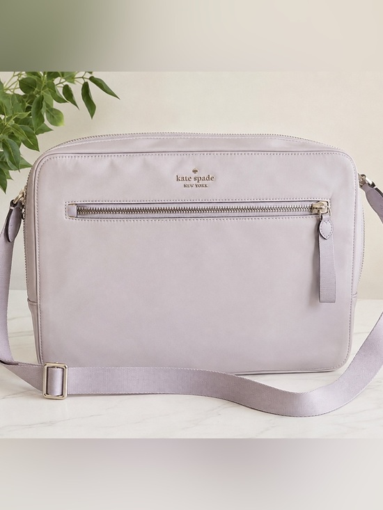 kate spade Handbags - kate spade laptop Pale Pink Nylon Messenger Crossbody Bag